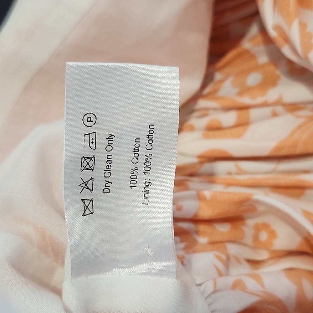 Borgo De Nor Freddie Printed Tiered Cotton-poplin Mini Dress In Orange Size 10 - Picture 4 of 9